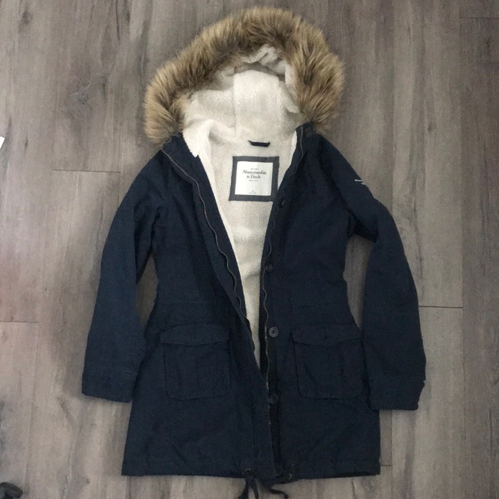 Abercrombie Sherpa Lined Parka Jacket
